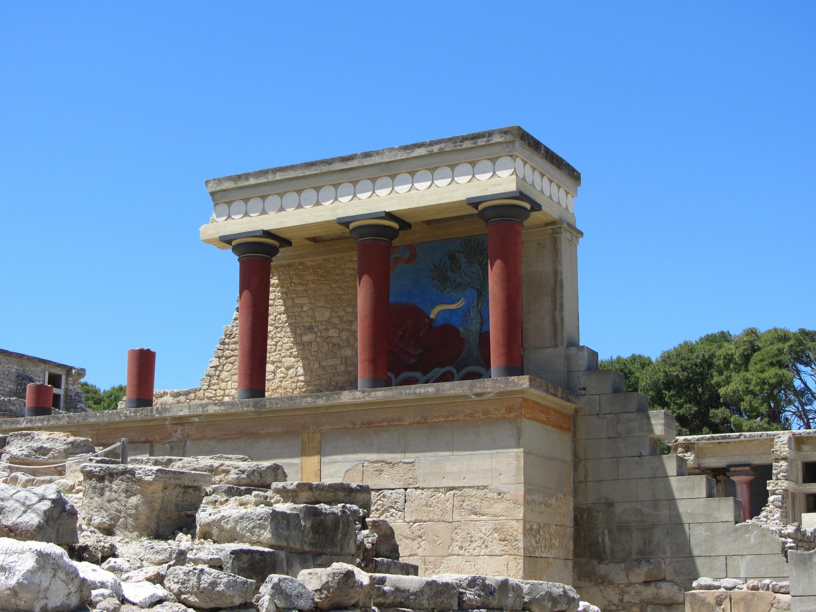 Ruiny paláca Knossos na Kréte